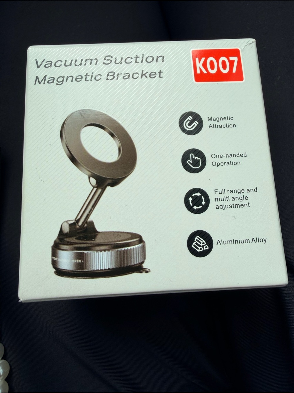 K007 Vacuum Magnetic Car Phone Mount 360° Rotating MagSafe Suction Holder